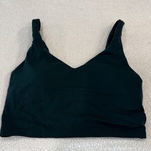 Emerald Green Longline Sports Bra